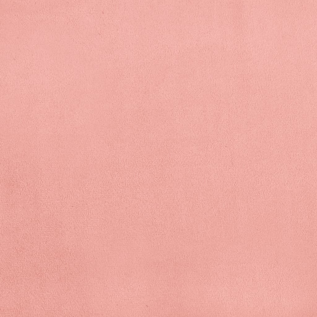 vidaXL Πλαίσιο Κρεβατιού Ροζ 120x190 εκ. Βελούδινο