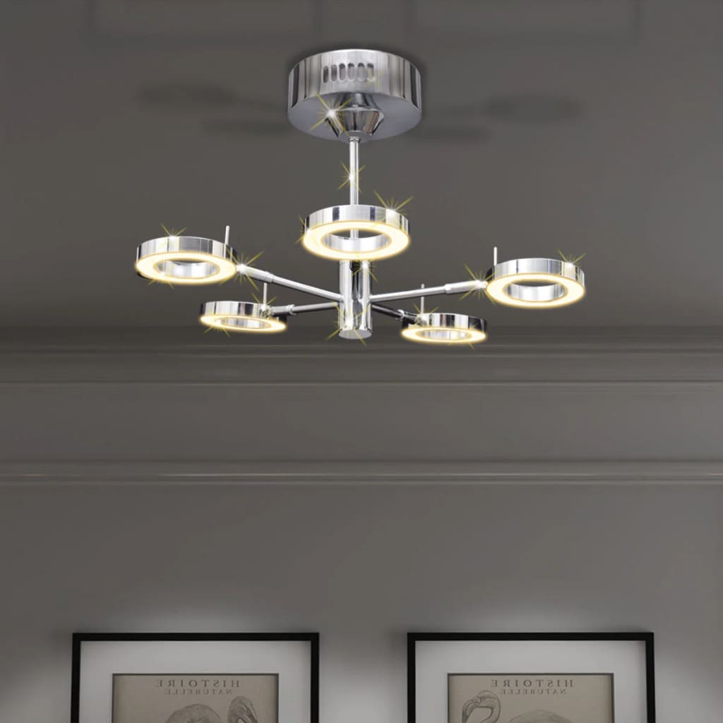 Φωτιστικό Οροφής Κρεμαστό LED με 5 Στρογγυλά Φώτα