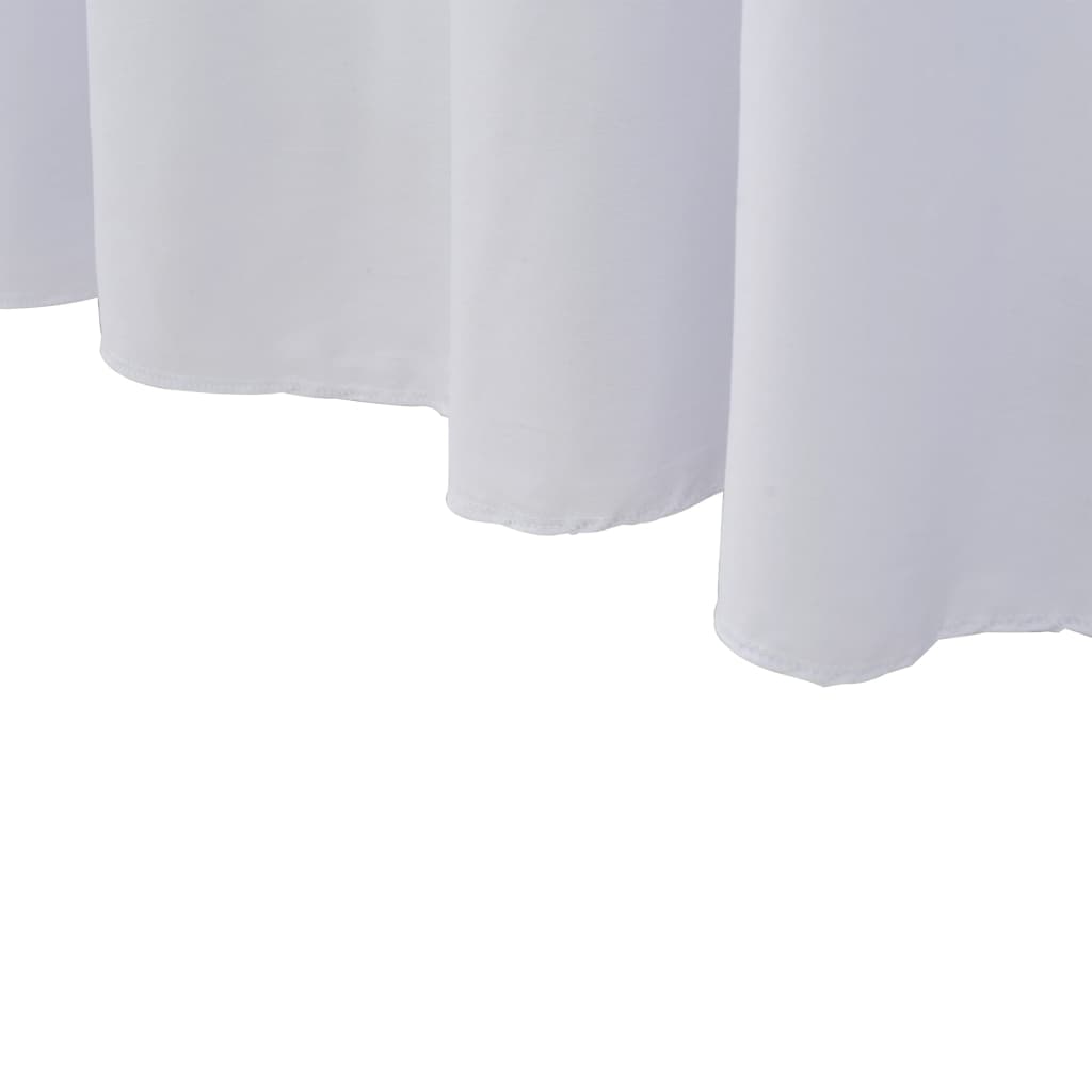 vidaXL Καλύμματα / Φούστες Τραπεζιού 2 τεμ. Λευκό 120 x 60,5 x 74 εκ.