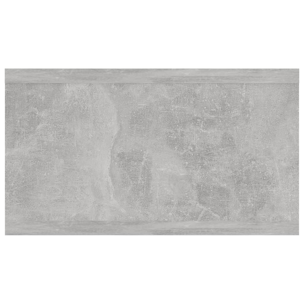 vidaXL Ραφιέρα Τοίχου Γκρι Σκυροδέματος 102x30x17 εκ. από Μοριοσανίδα