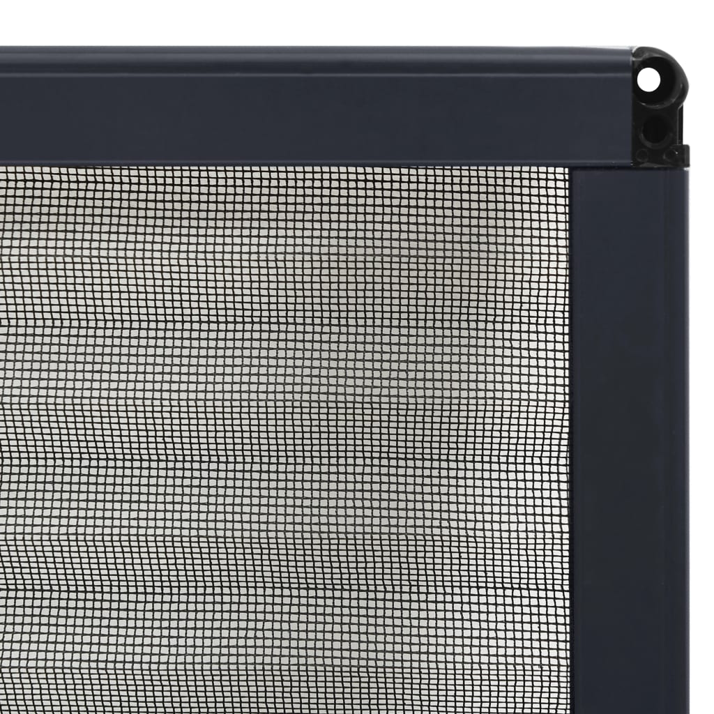 vidaXL Σήτα Παραθύρου Πλισέ Ανθρακί 80 x 120 εκ. από Αλουμίνιο