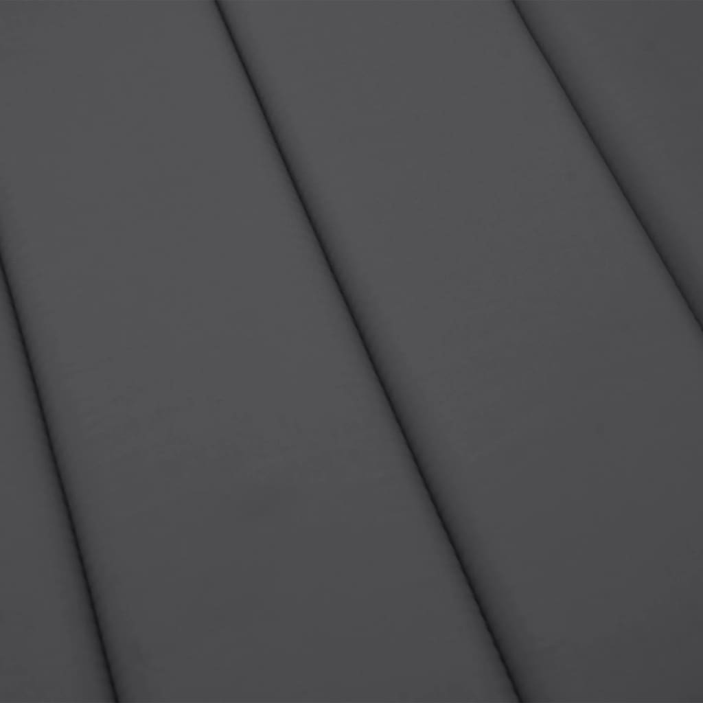 vidaXL Μαξιλάρι Ξαπλώστρας Ανθρακί 200 x 50 x 3εκ. από Ύφασμα Oxford