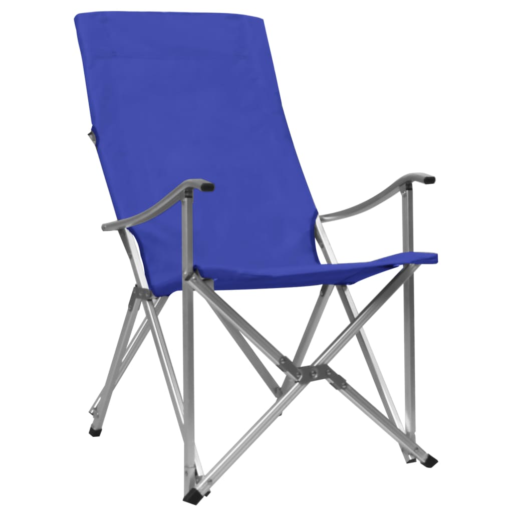 vidaXL Καρέκλες Camping Πτυσσόμενες 2 τεμ. Μπλε