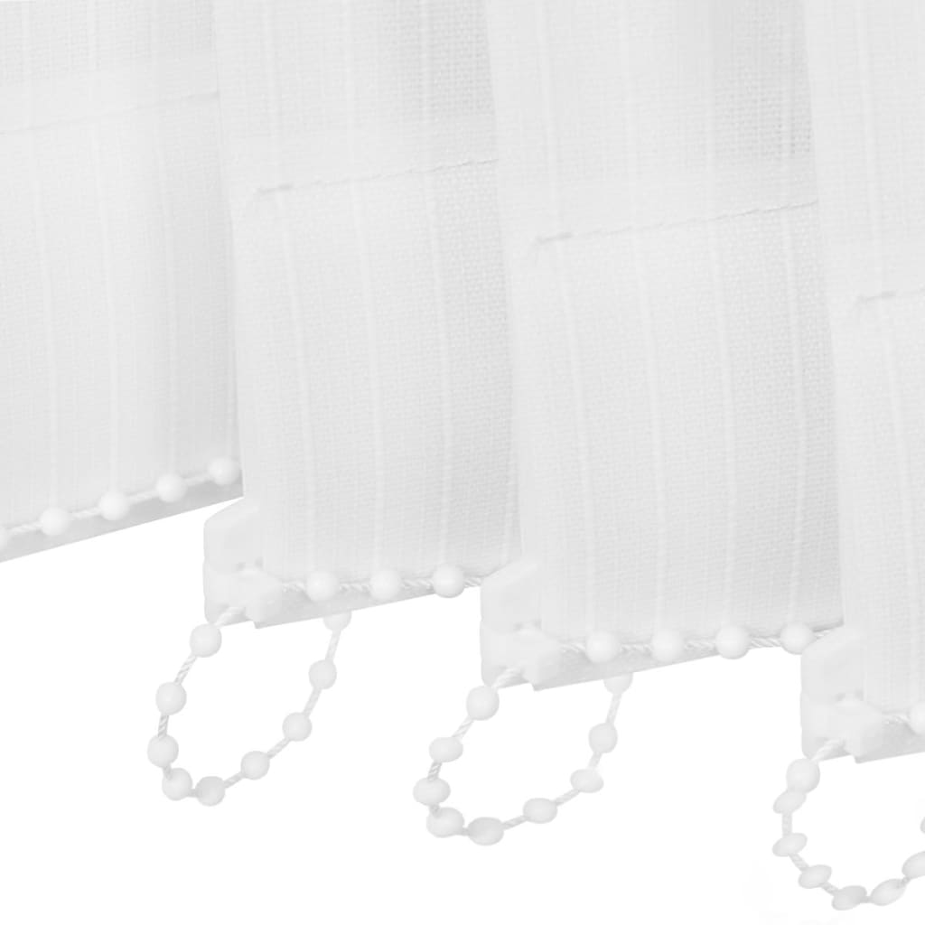 vidaXL Περσίδες Κάθετες Λευκές 120 x 250 εκ. Υφασμάτινες