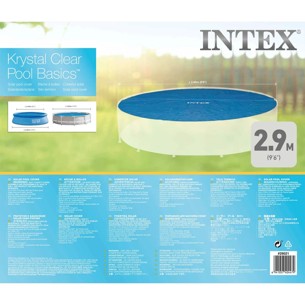 Intex Κάλυμμα Πισίνας Ηλιακό Στρογγυλό 305 εκ. 29021