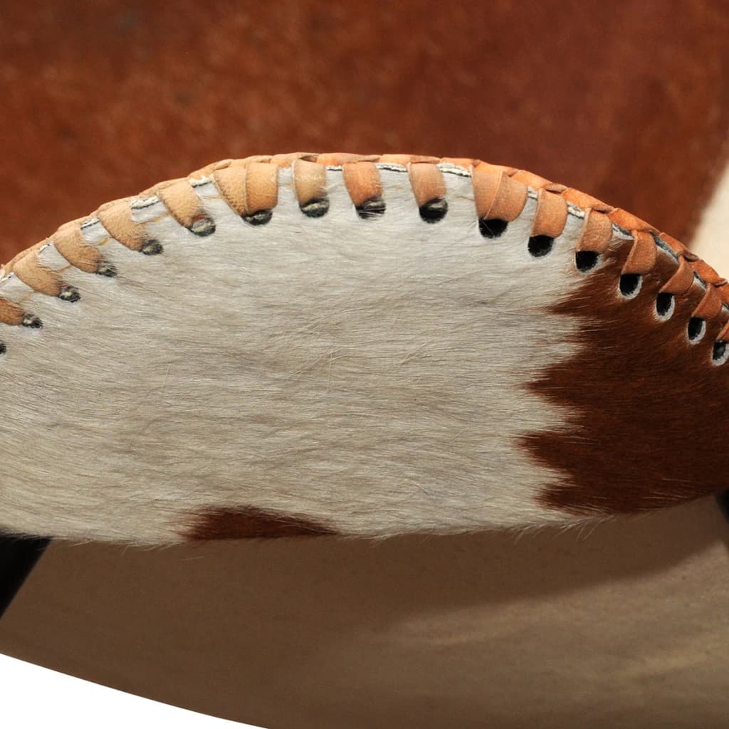 vidaXL Καρέκλα Πεταλούδα από Γνήσιο Δέρμα Αγελάδας