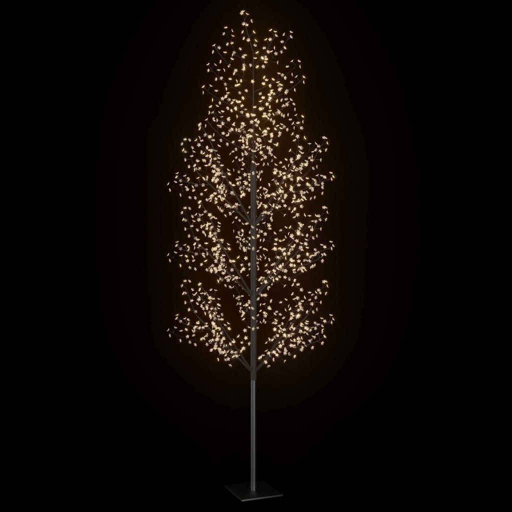 vidaXL Χριστουγεννιάτικο Δέντρο Κερασιά 1200 LED Θερμό Λευκό Φως 400εκ