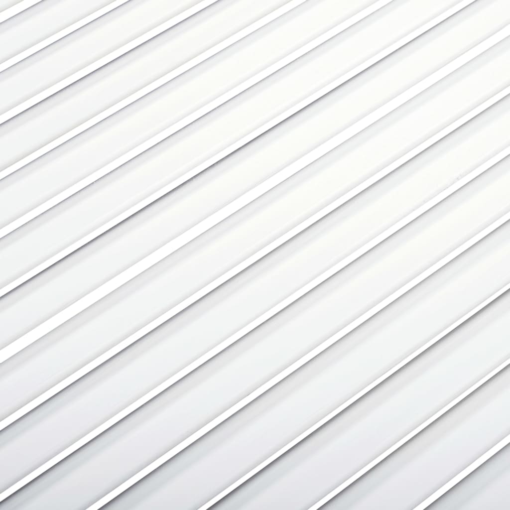 vidaXL Πορτάκι με Περσίδες Λευκό 99,3 x 59,4 εκ. από Μασίφ Ξύλο Πεύκου