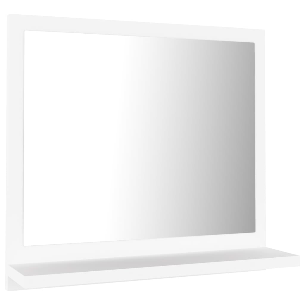 vidaXL Καθρέφτης Μπάνιου Λευκός 40 x 10,5 x 37 εκ. Μοριοσανίδα