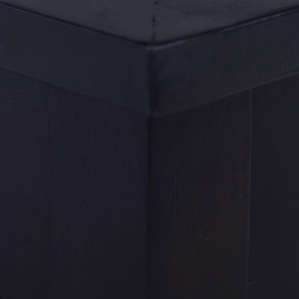 vidaXL Τραπέζι Σαλονιού Ανοιχτό Καφέ-Μαύρο 100x50x30 εκ. Μασίφ Μαόνι