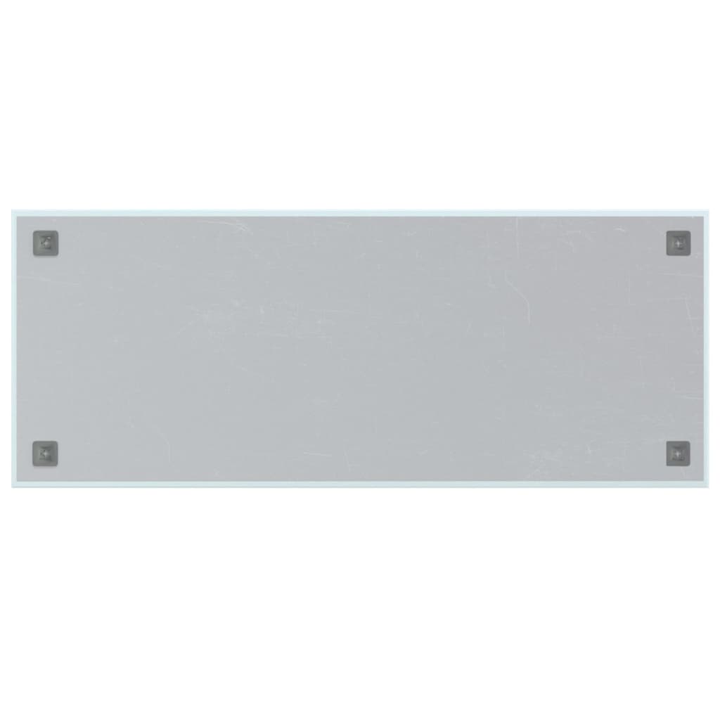 vidaXL Πίνακας Επιτοίχιος Μαγνητικός Λευκός 100 x 40 εκ. Ψημένο Γυαλί