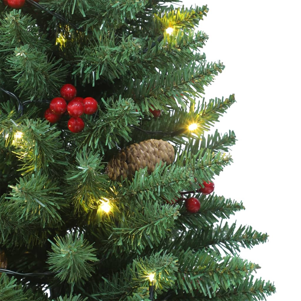 vidaXL Χριστουγεννιάτικα Δέντρα Τεχνητά 2 τεμ. Πράσινα 100 LED 120 εκ.
