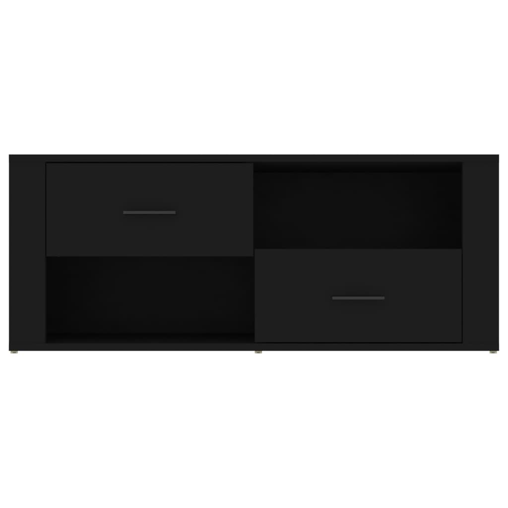 vidaXL Έπιπλο Τηλεόρασης Μαύρο 100 x 35 x 40 εκ. Επεξ. Ξύλο