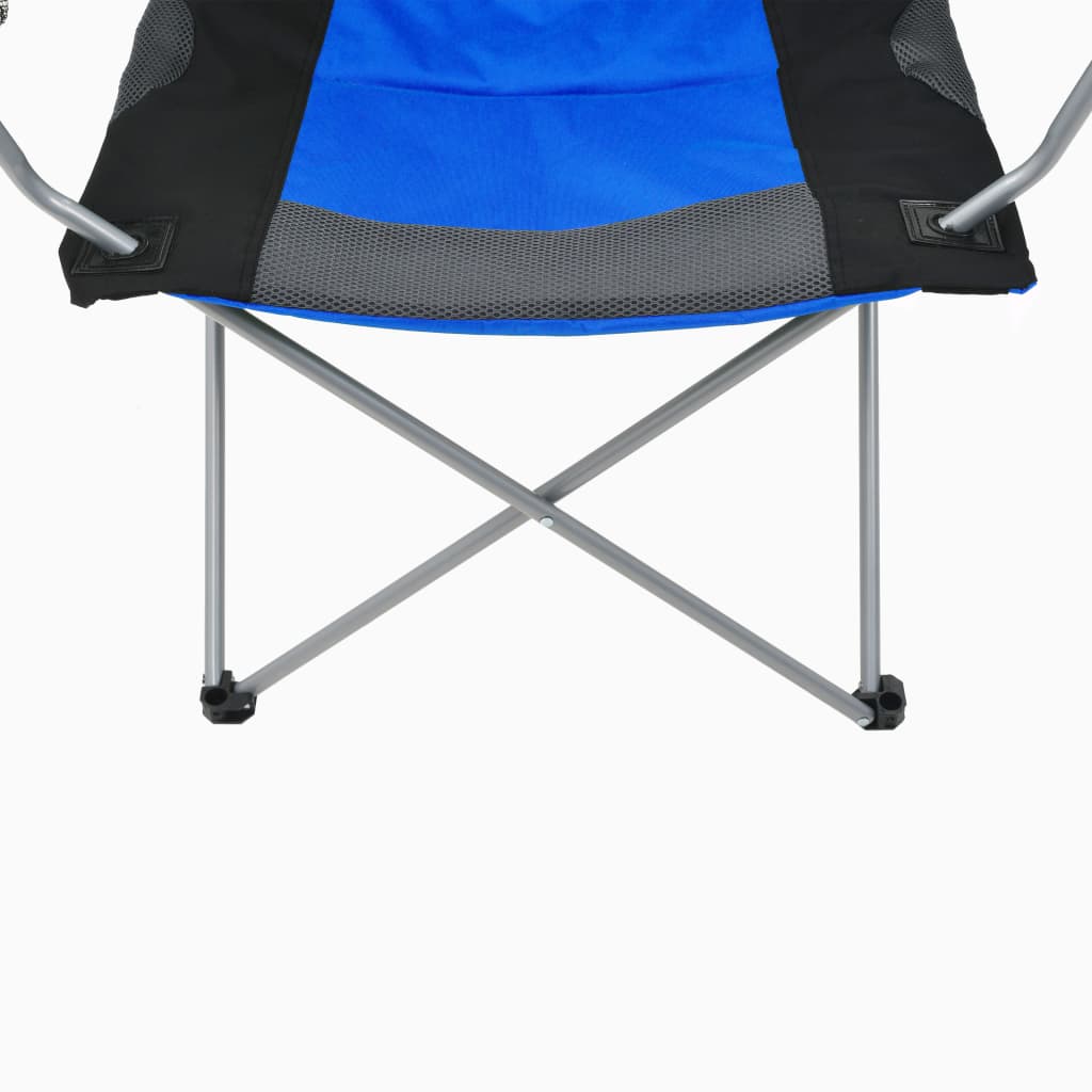 vidaXL Καρέκλες Camping Πτυσσόμενες 2 τεμ. Μπλε 96 x 60 x 102 εκ.