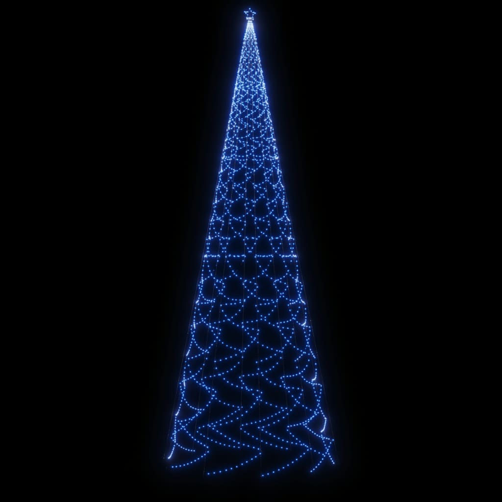vidaXL Χριστουγεννιάτικο Δέντρο Με Ακίδα 3000 LED Μπλε 800 εκ.