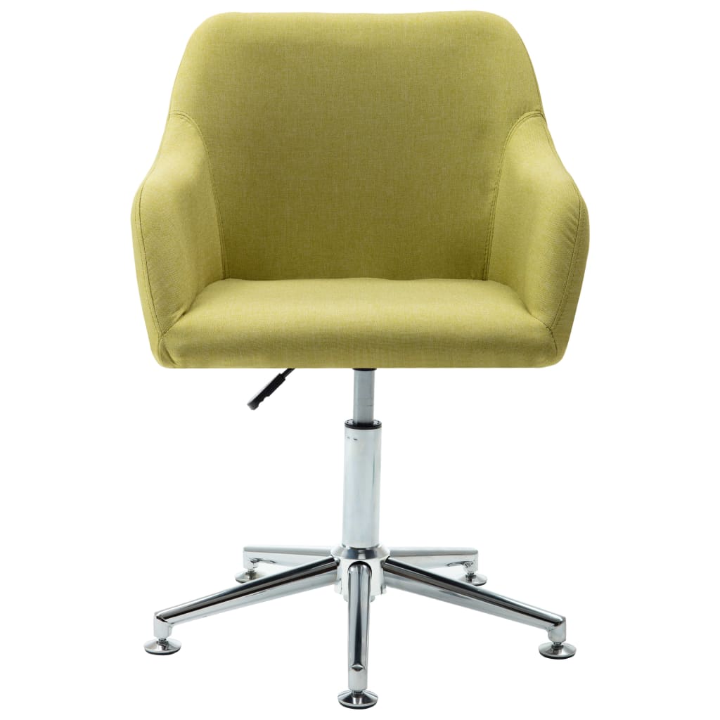 vidaXL Καρέκλα Γραφείου Περιστρεφόμενη Πράσινη Υφασμάτινη