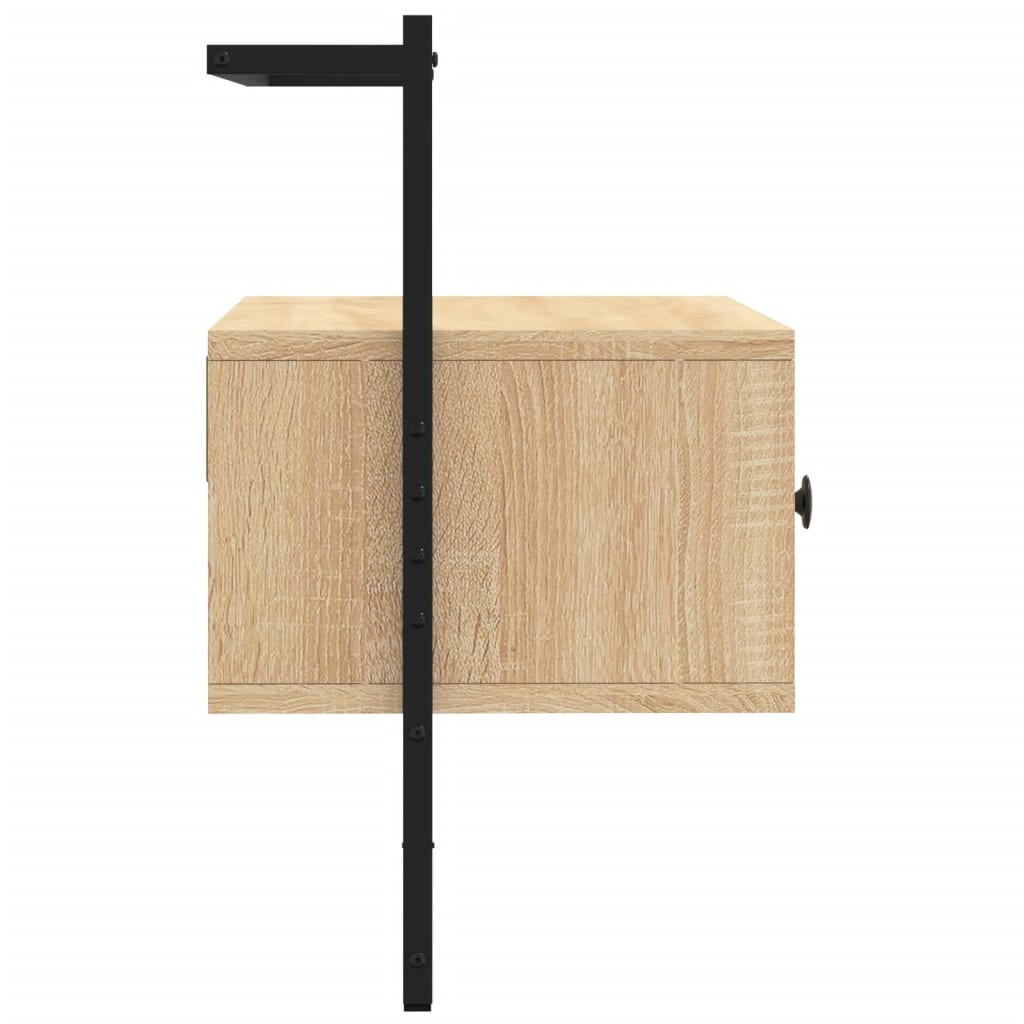 vidaXL Έπιπλο Τηλεόρασης Επιτοίχιο Sonoma Δρυς 60,5x30x51 εκ. Επ. Ξύλο