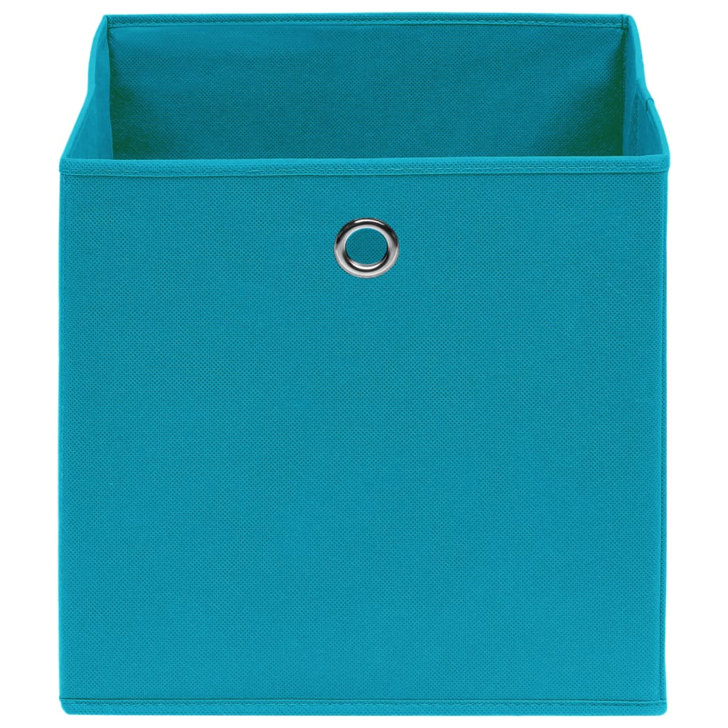 vidaXL Κουτιά Αποθήκευσης 4 τεμ. Γαλάζιο 28x28x28 εκ. Ύφασμα Non-woven