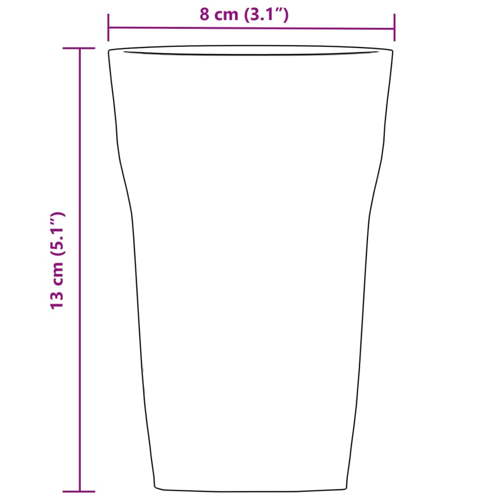 vidaXL Ποτήρια Μπίρας 6 Τεμ. 415 ml