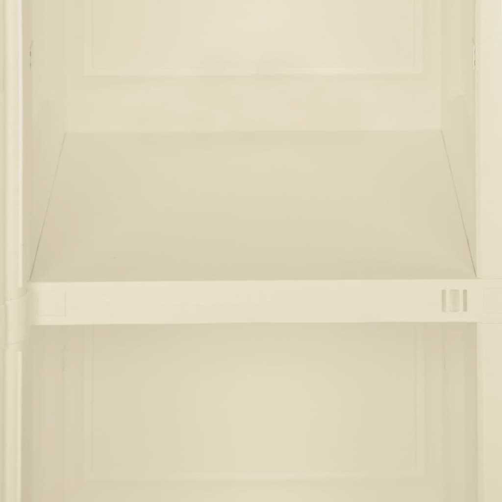 vidaXL Πλαστικό Ντουλάπι Angora Λευκό 40 x 43 x 85,5εκ με Σχέδιο Ξύλου