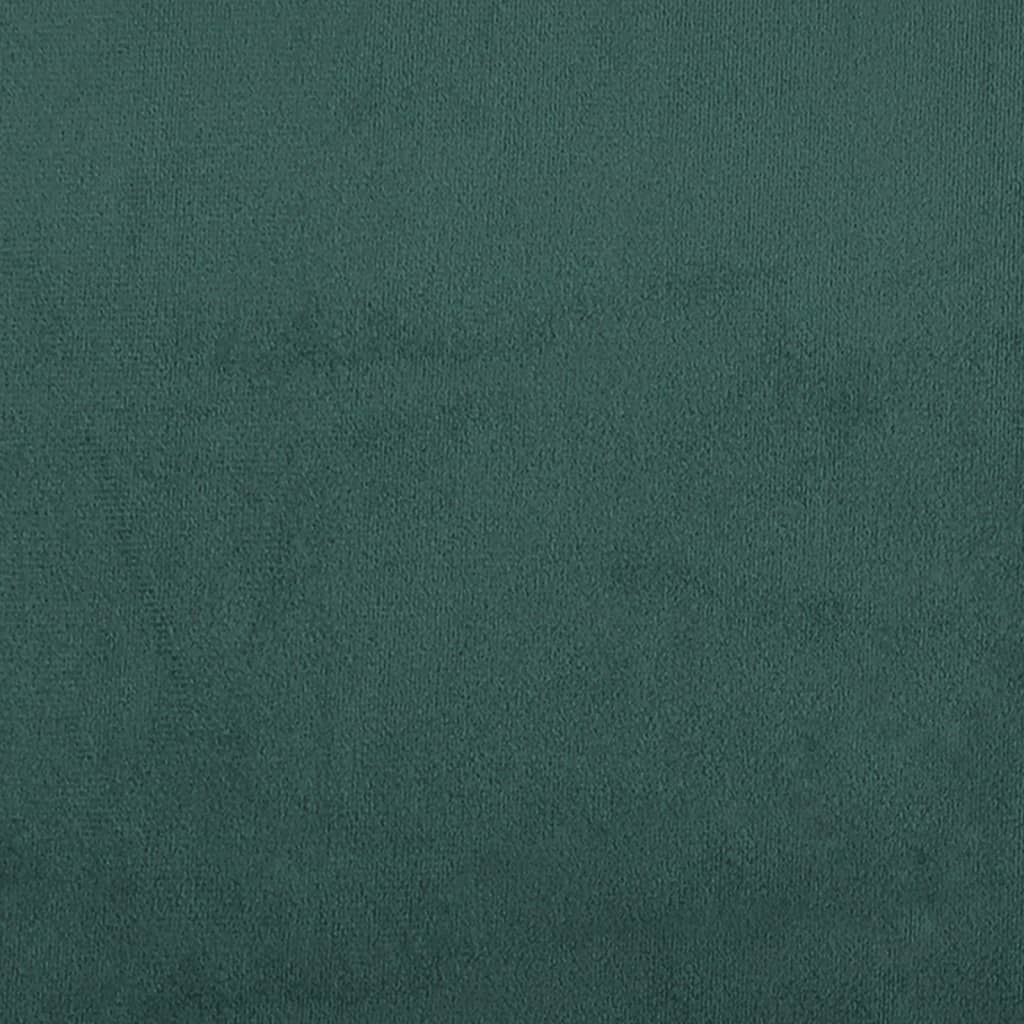 vidaXL Σετ Σαλονιού 3 Τεμαχίων Σκούρο Πράσινο Βελούδινο με Μαξιλάρια