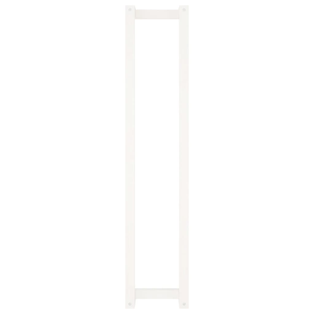 vidaXL Πετσετοκρεμάστρα Λευκή 23x18x110 εκ. από Μασίφ Ξύλο Πεύκου