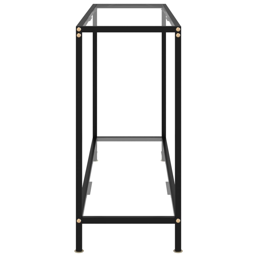 vidaXL Τραπέζι Κονσόλα Διαφανές 120 x 35 x 75 εκ. από Ψημένο Γυαλί