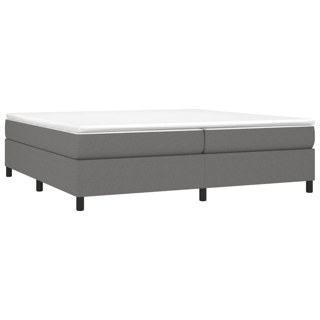 vidaXL Πλαίσιο Κρεβατιού Boxspring Σκούρο Γκρι 200x200 εκ. Υφασμάτινο
