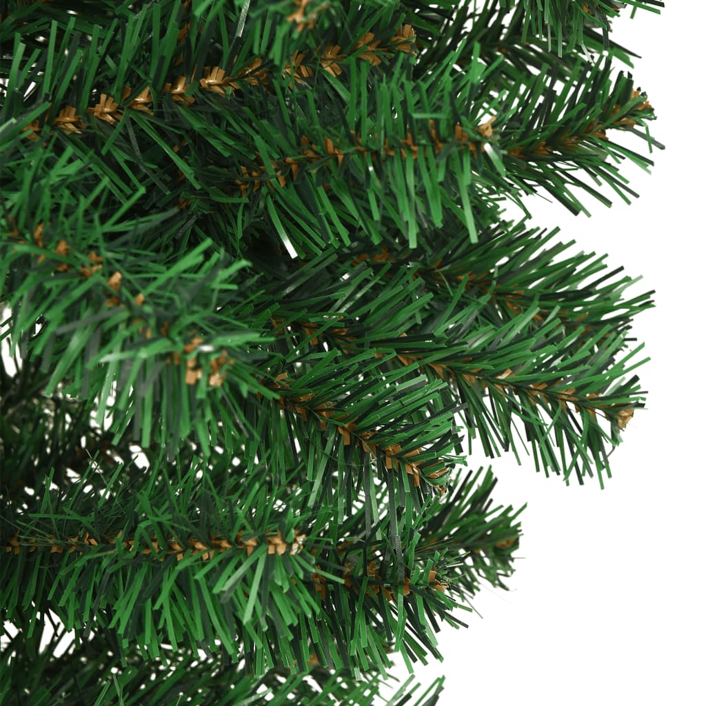 vidaXL Χριστουγεννιάτικο Δέντρο Ανάποδο με Βάση Πράσινο 210 εκ.