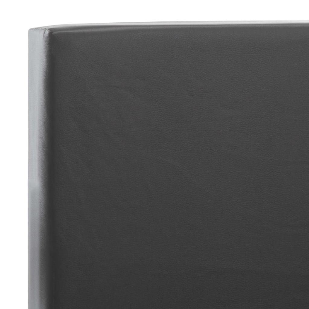 vidaXL Πλαίσιο Κρεβατιού με Συρτάρια Ανθρακί 160x200 εκ. Συνθετ. Δέρμα