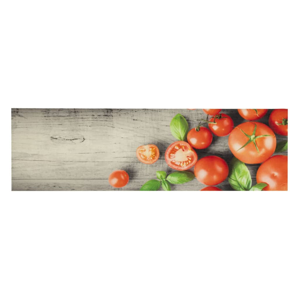 vidaXL Χαλί Κουζίνας Πλενόμενο Σχέδιο Tomatoes 45 x 150 εκ. Βελούδινο