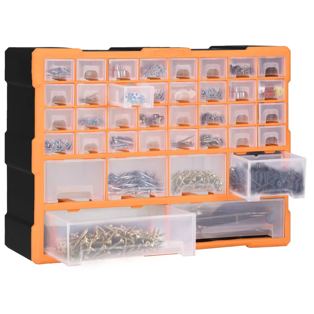 vidaXL Κουτί Αποθήκευσης/Οργάνωσης με 40 Συρτάρια 52 x 16 x 37,5 εκ.
