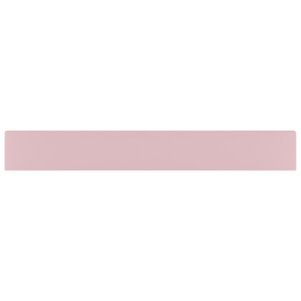vidaXL Νιπτήρας με Οπή Βρύσης Ροζ Ματ 60 x 46 εκ. Κεραμικός