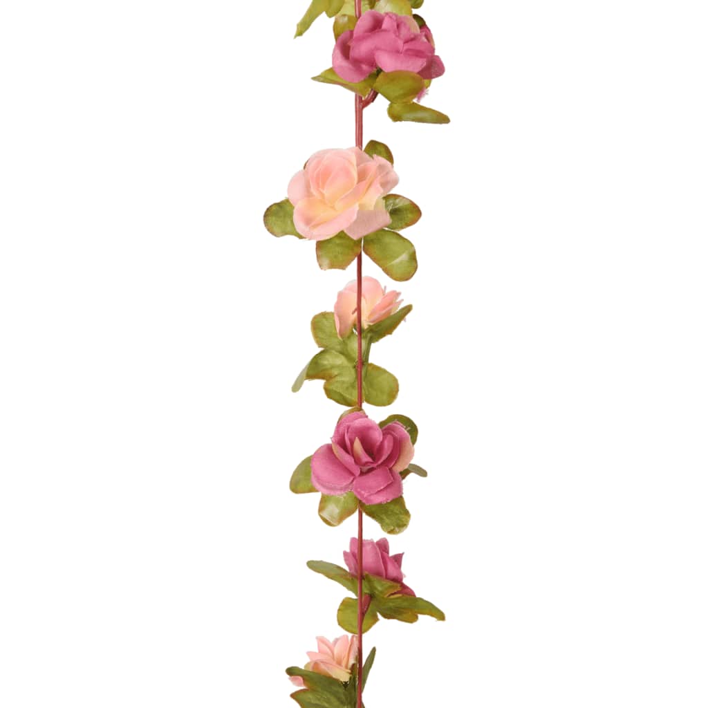 vidaXL Γιρλάντες Λουλουδιών Τεχνητές 6 τεμ. Rose Red 250 εκ.