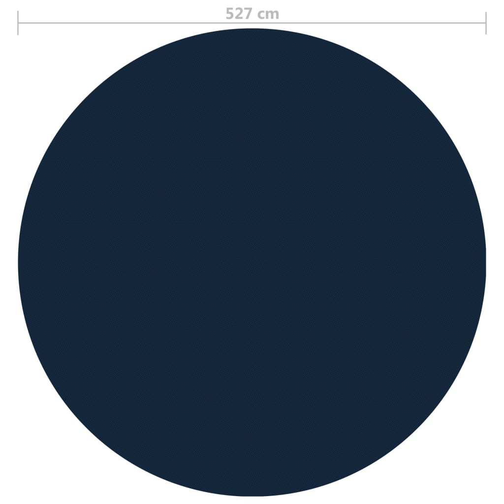 vidaXL Κάλυμμα Πισίνας Ηλιακό Μαύρο/Μπλε 527 εκ. από Πολυαιθυλένιο
