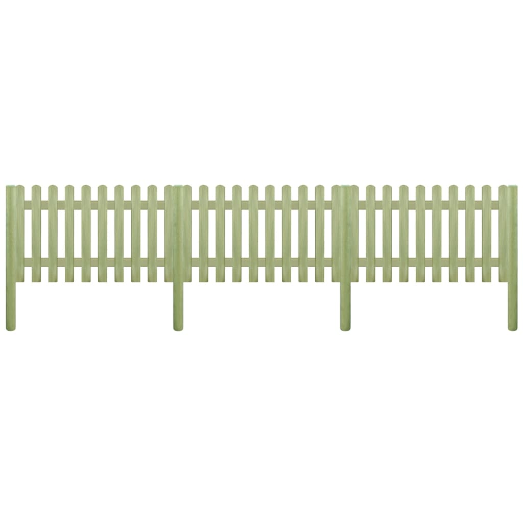 vidaXL Φράχτης Κήπου 5,1 μ. 150 εκ. 6/9 εκ. Εμποτισμένο Ξύλο Πεύκου
