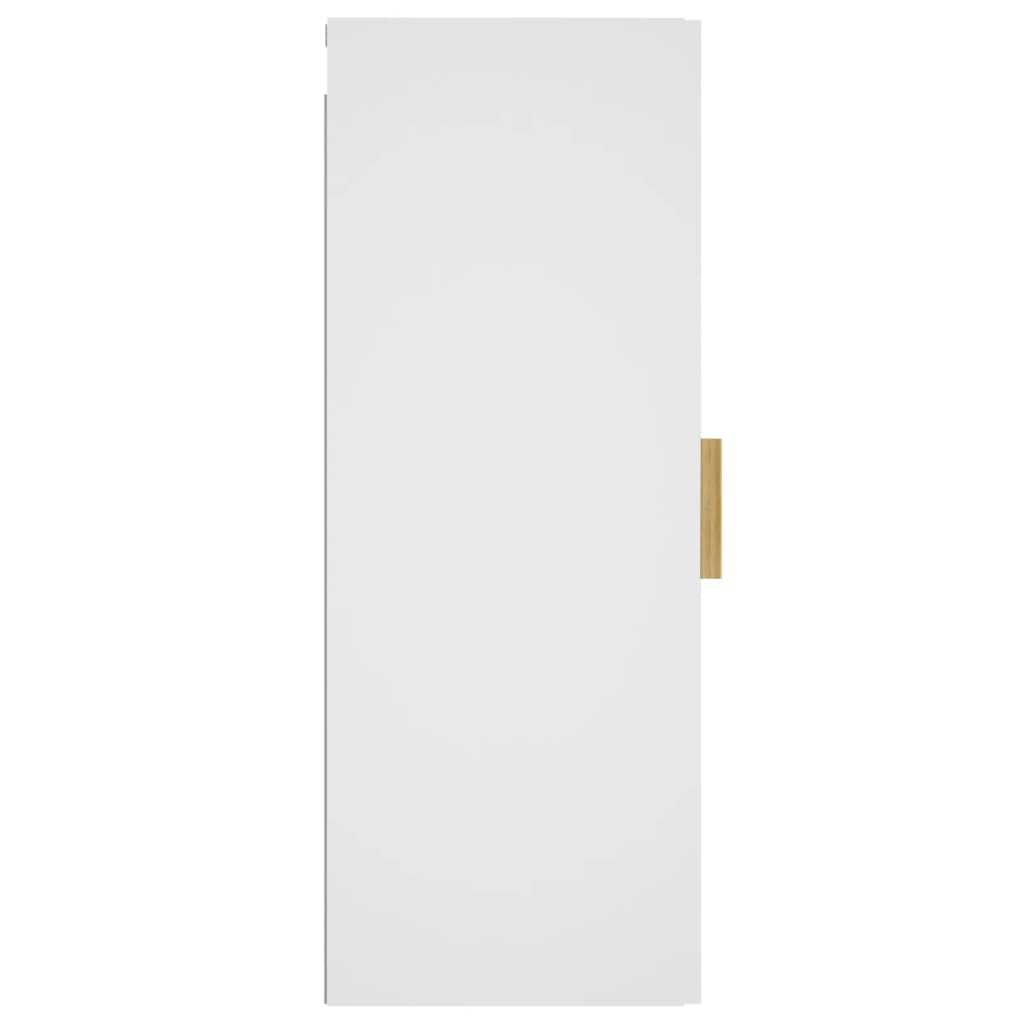 vidaXL Ντουλάπι Τοίχου Λευκό 34,5x34x90 εκ. Επεξεργασμένο Ξύλο