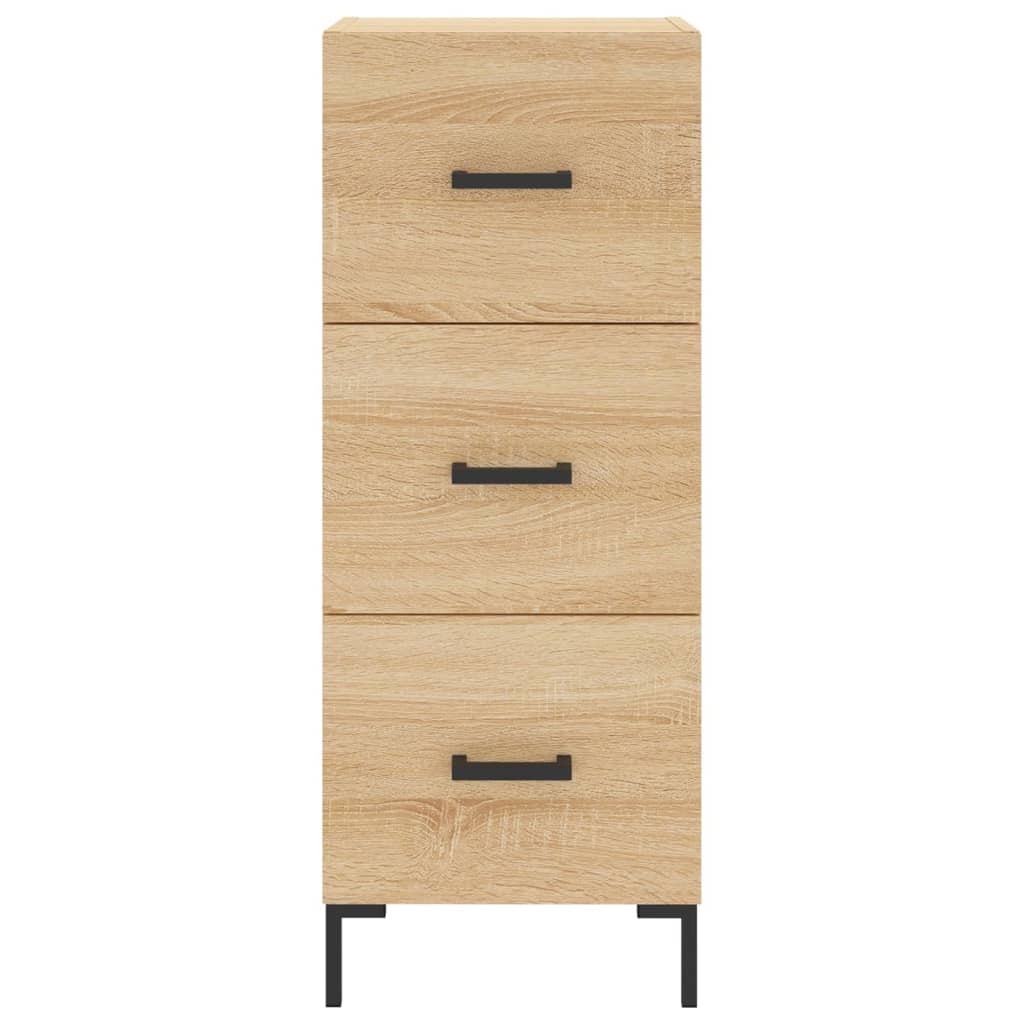 vidaXL Μπουφές Sonoma δρυς 34,5 x 34 x 180 εκ. από Επεξεργασμένο Ξύλο
