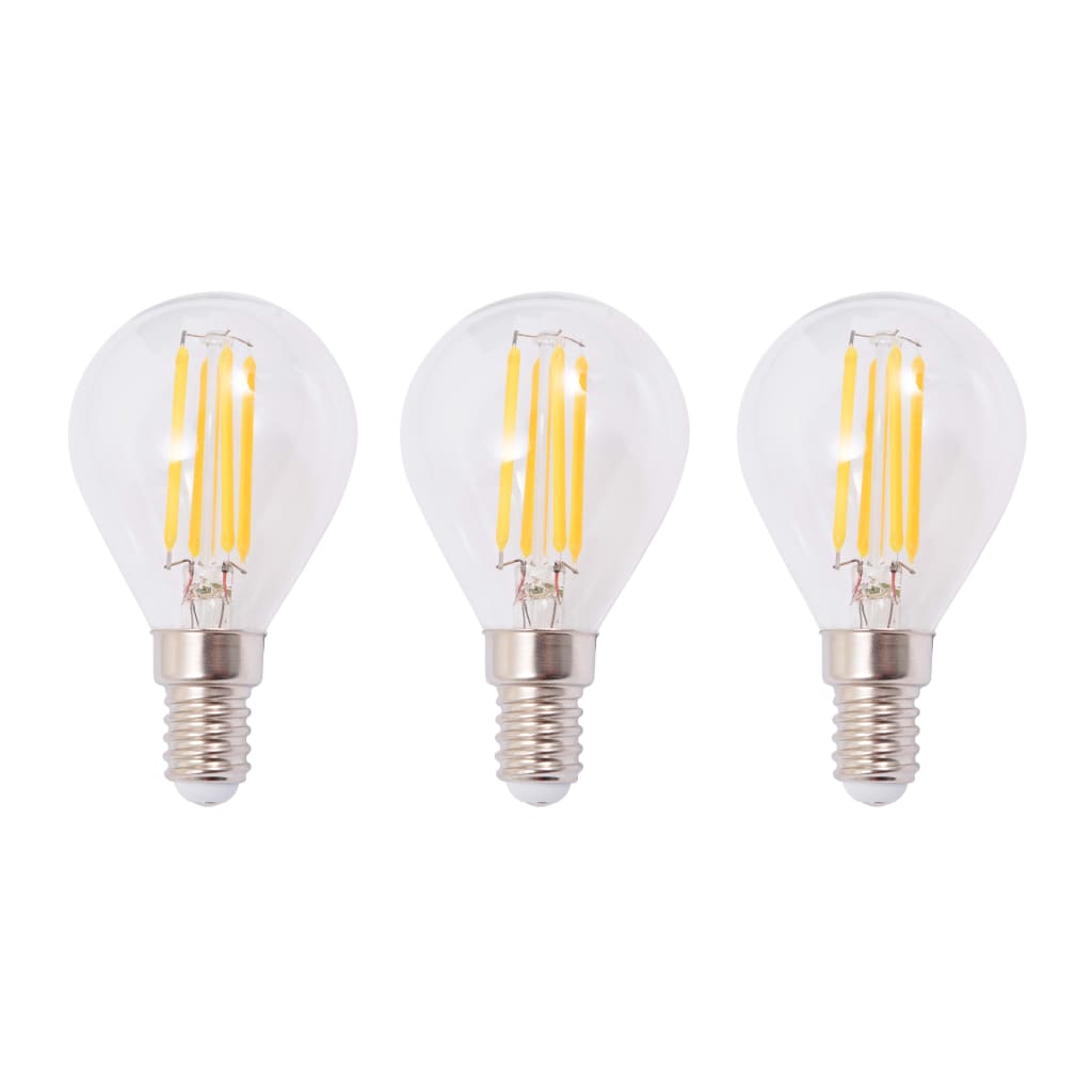 vidaXL Φωτιστικό Σποτ Ράγα με 3 Λαμπτήρες LED Filament 12 W