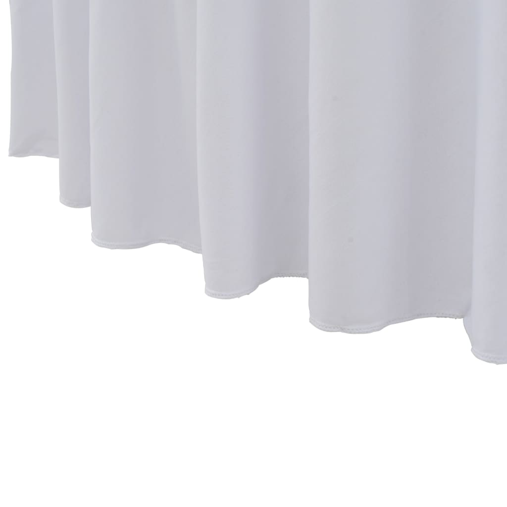 vidaXL Καλύμματα / Φούστες Τραπεζιού 2 τεμ. Λευκό 150 x 74 εκ.