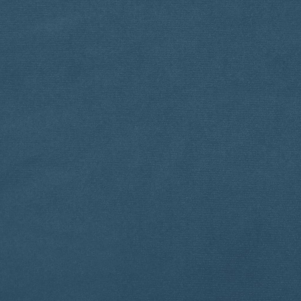 vidaXL Πλαίσιο Κρεβατιού Boxspring Σκούρο Μπλε 90x200 εκ. Βελούδινο