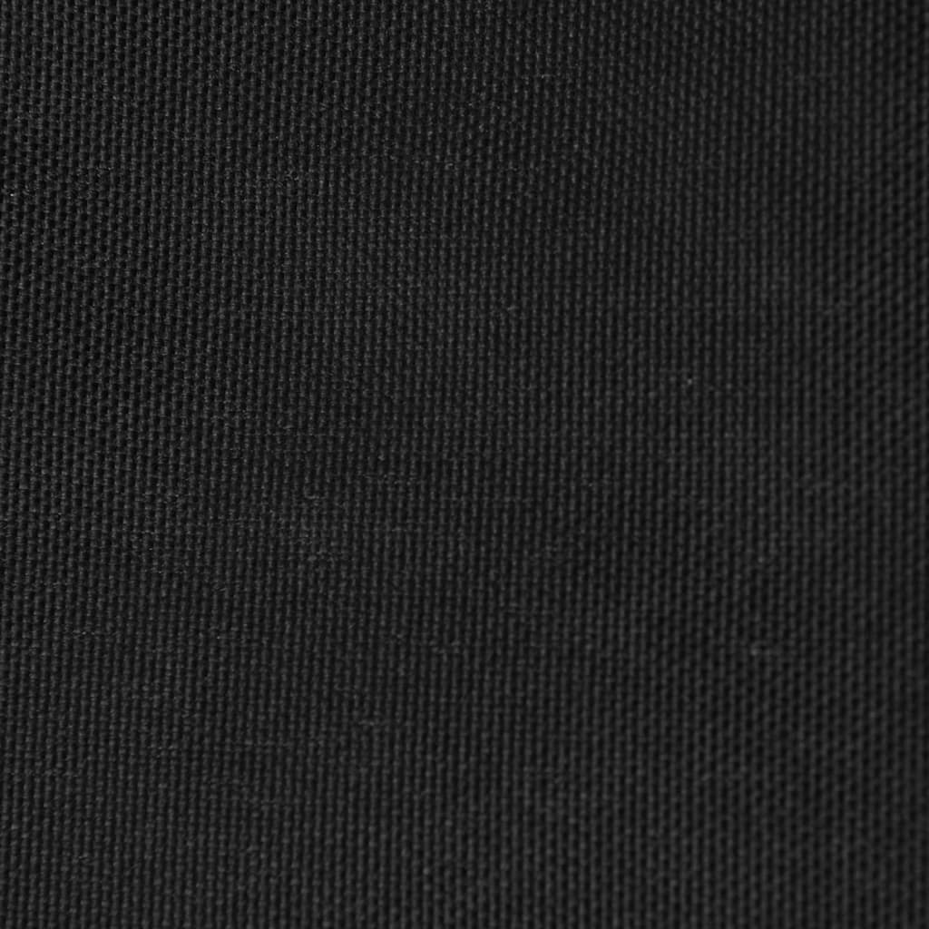 vidaXL Πανί Σκίασης Τρίγωνο Μαύρο 5 x 5 x 6 μ. από Ύφασμα Oxford
