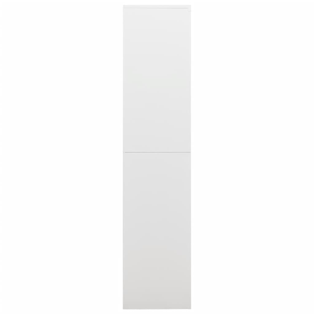 vidaXL Φοριαμός Λευκός 90 x 40 x 180 εκ. Ατσάλινος