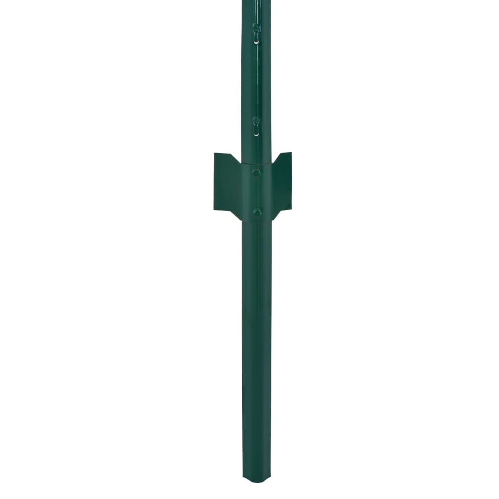 vidaXL Συρματόπλεγμα Περίφραξης Πράσινο 25x0,5 μ. Ατσάλινο με Στύλους
