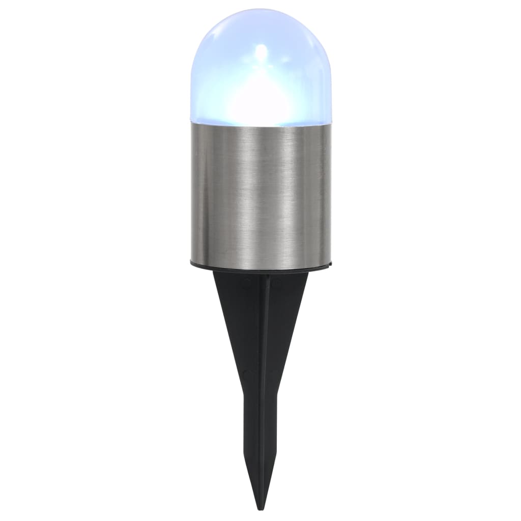 vidaXL Σποτ Ηλιακά Χωνευτά - Καρφωτά LED 12 τεμ. Λευκό