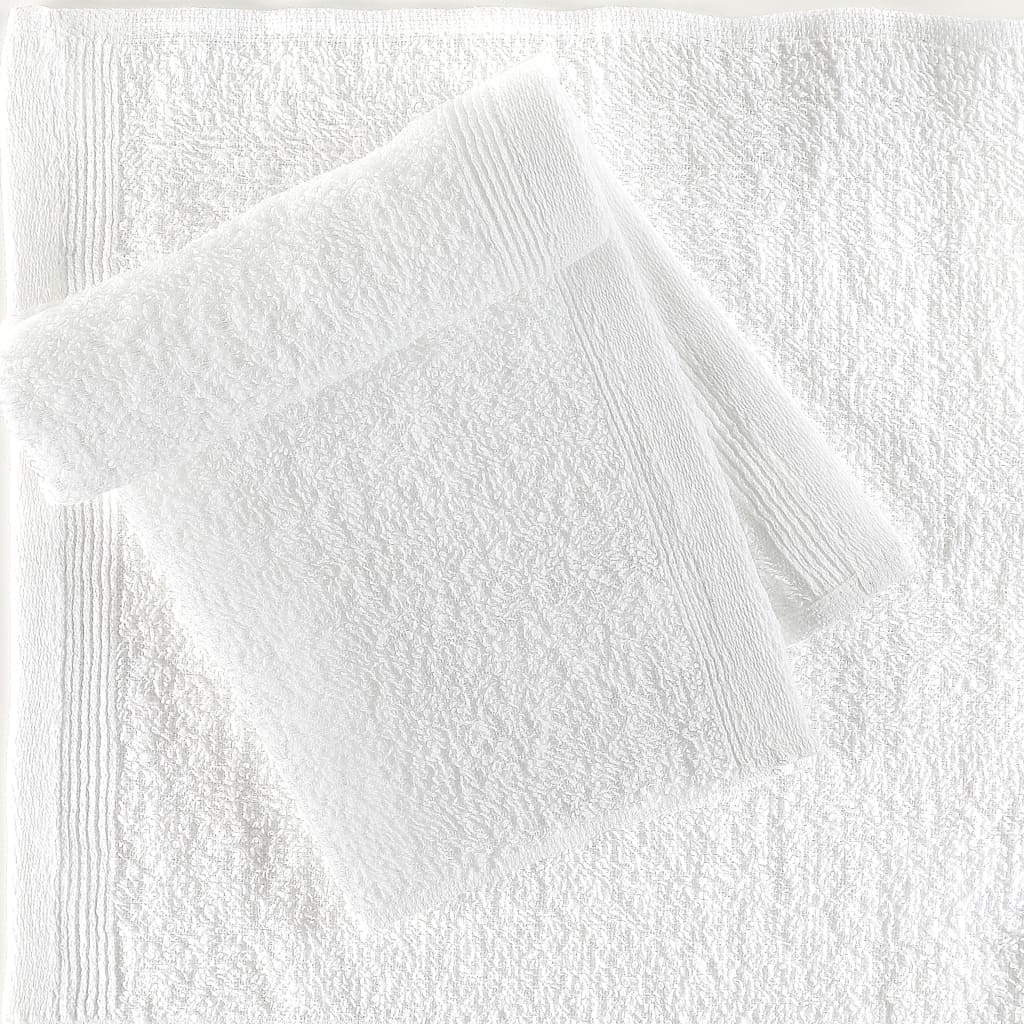 vidaXL Πετσέτες Επισκεπτών 50 τεμ. Λευκές 350 γρ./μ² 30x30 εκ. Βαμβάκι