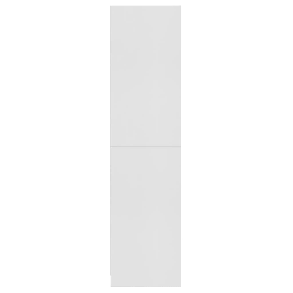 vidaXL Ντουλάπα Λευκή 100 x 50 x 200 εκ. από Μοριοσανίδα