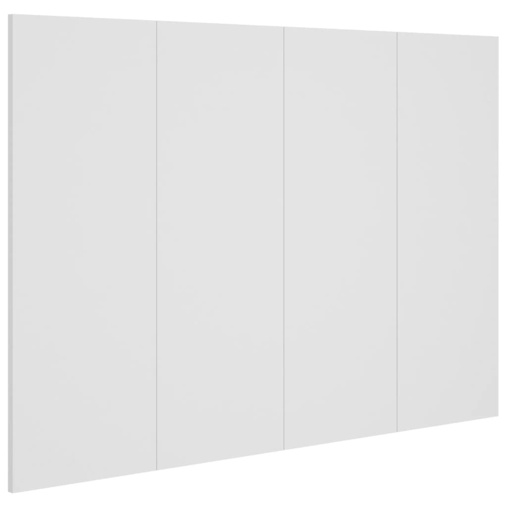 vidaXL Κεφαλάρι Κρεβατιού Λευκό 120x1,5x80 εκ. από Επεξεργασμένο Ξύλο