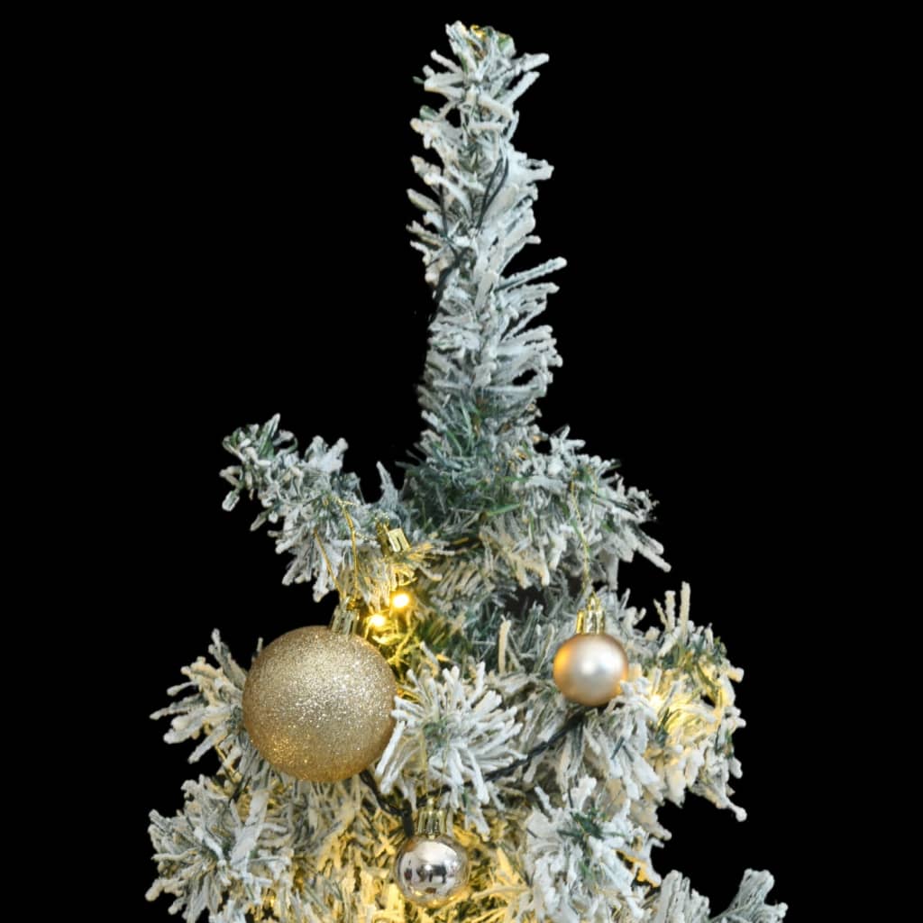 vidaXL Χριστουγεννιάτικο Δέντρο με 300 LED/ Μπάλες/Χιόνι 300 εκ.