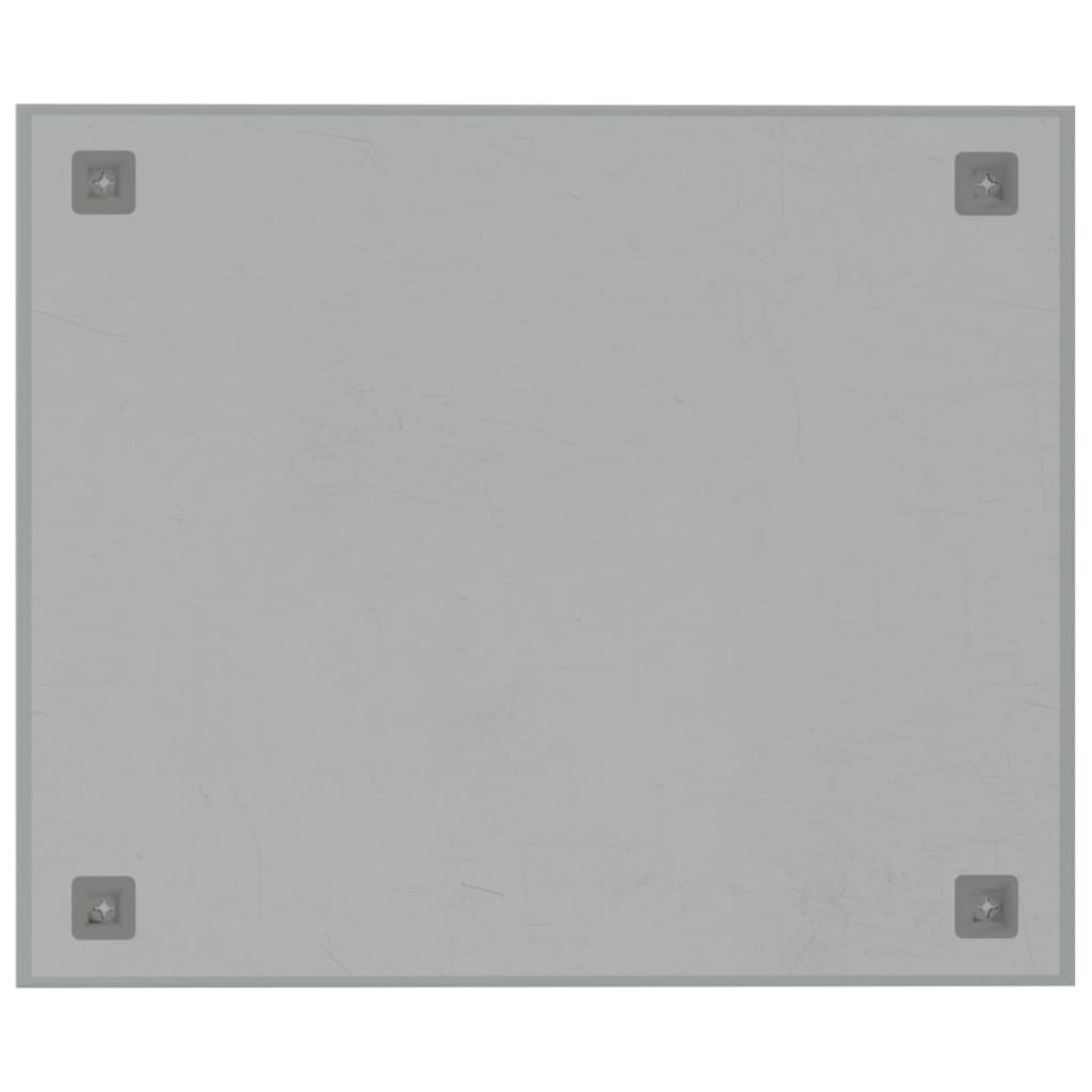 vidaXL Πίνακας Επιτοίχιος Μαγνητικός Λευκός 60 x 50 εκ. Ψημένο Γυαλί